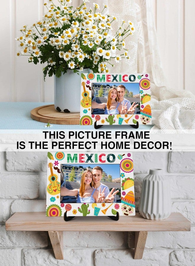 KFNER Mexico Picture Frame, Travel Photo Frame Gifts for Women Men Friends Couples Family, México Souvenirs for Wedding Engaged Honeymoon, Mexico Vacation Tour Picture Frames Favors -37 - Image 3
